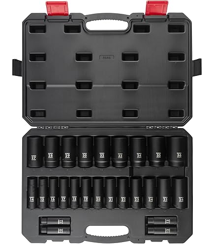 SUNEX TOOLS 2668, 1/2 Inch Drive Master Impact Socket Set, 39